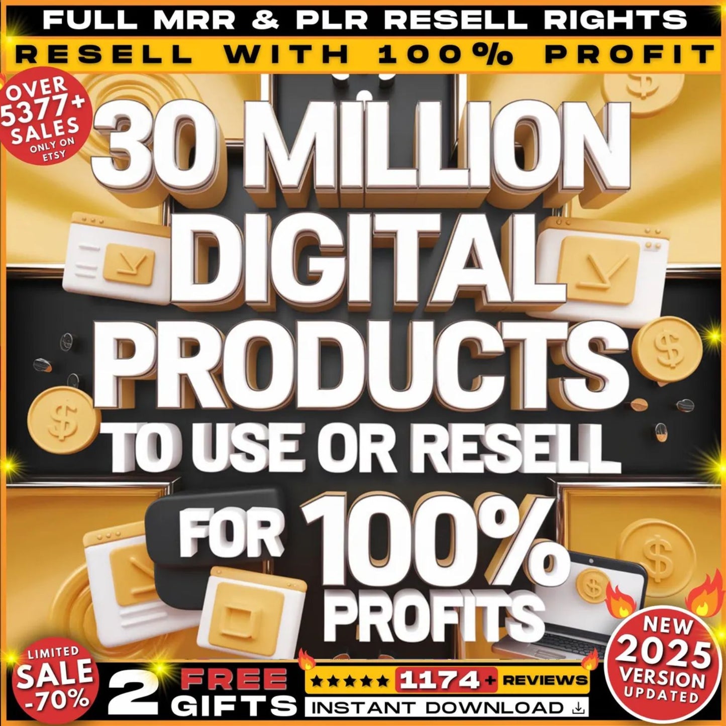 30 Million+ PLR and MRR Products for Passive Income