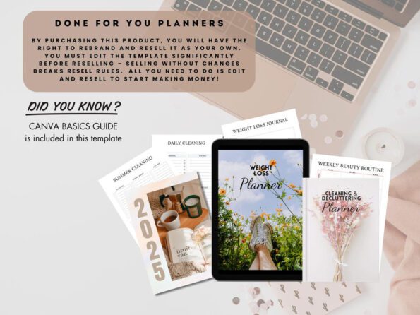 Done for You Ultimate Planners, Journals & Trackers Bundle with MRR/PLR