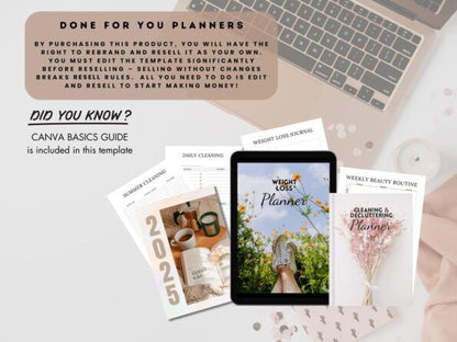 Done for You Ultimate Planners, Journals & Trackers Bundle with MRR/PLR